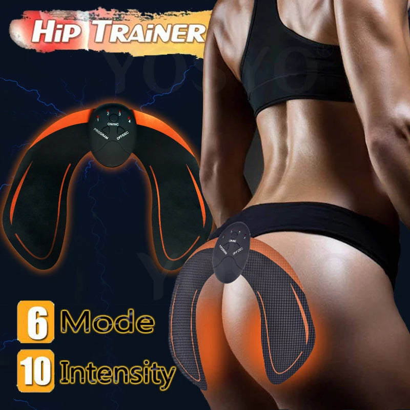 Electric Muscle Stimulator EMS Wireless Buttocks Hip Trainer Abdominal Electrical Stimulator Fitness Body Slimming Massager Electrical Stim E-stim muscle stimulation muscle stim portable and handy e stim device e-stim device buttock