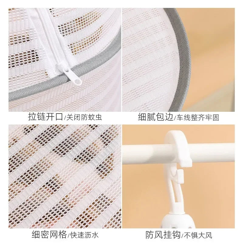 Multi-layer Foldable Sun Dry Netting Multi-functional Drying Net Drying Cage Folding Fish Net Drying Net Anti-fly net Home Drying Vegetable Net Drying Net Bag foldable drying net sun dry net portable dryer portable sundry sun drier sun dryer sun dry net multifunctional sun drier multi layer dryer material 