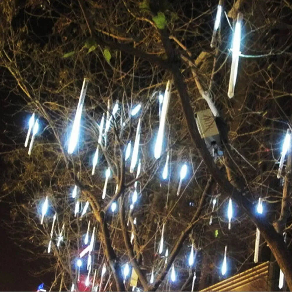 Christmas Decoration 2024 Led Lights Decorations for Outdoor Tree Garland Lighting Mood Light Garden String Party Lights Festoon