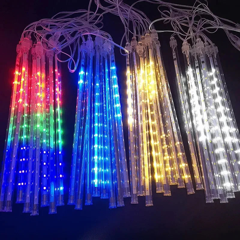 Christmas Decoration 2024 Led Lights Decorations for Outdoor Tree Garland Lighting Mood Light Garden String Party Lights Festoon