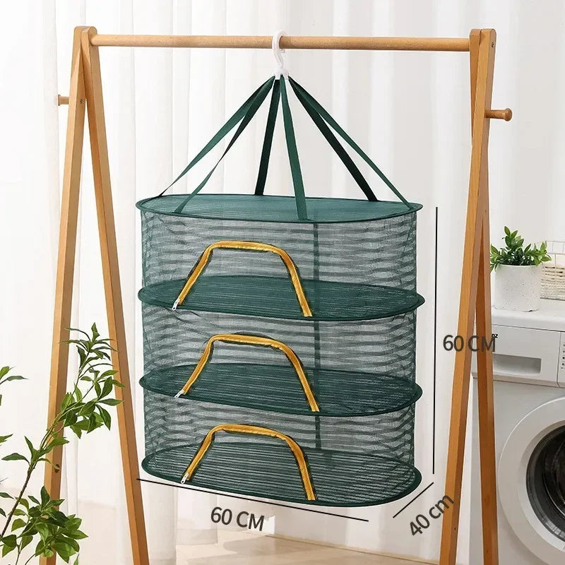 Multi-layer Foldable Sun Dry Netting Multi-functional Drying Net Drying Cage Folding Fish Net Drying Net Anti-fly net Home Drying Vegetable Net Drying Net Bag foldable drying net sun dry net portable dryer portable sundry sun drier sun dryer sun dry net multifunctional sun drier multi layer dryer 3 layer pic