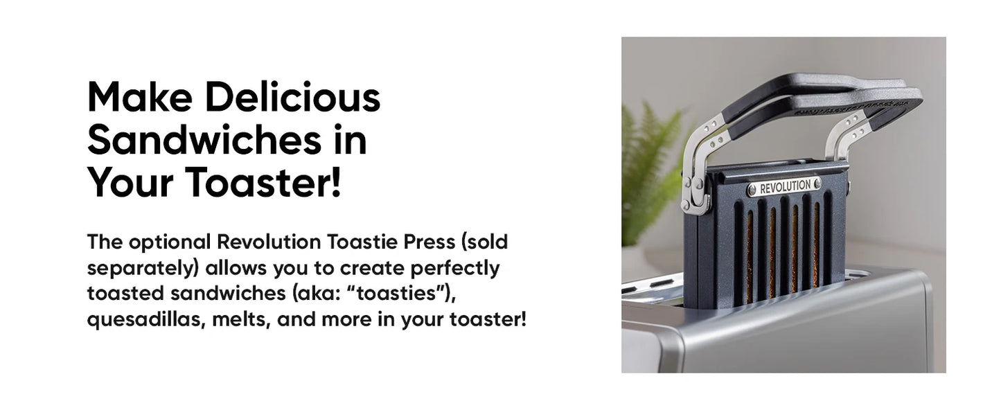 R180B High-Speed Touchscreen Toaster, 2-Slice Smart Toaster with Patented InstaGLO Technology & Revolution