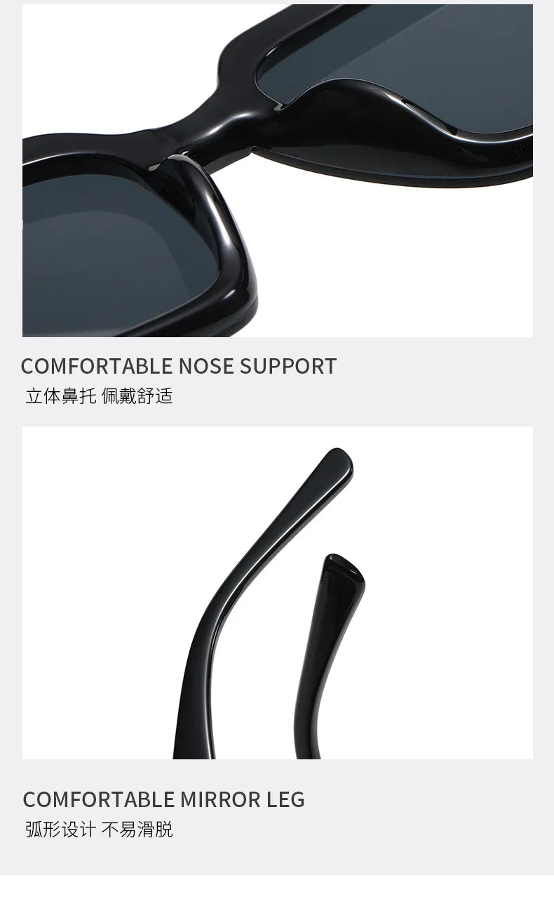 New Large Frame Square Sunglasses Women's Brand Designer Fashion Sun Glasses Women Outdoor Travel Eyewear UV400 Oculos De Sol&nbsp; Fashion sunglasses fashionable sunglasses mens fashion sunglasses men's sunglasses fashion shades sunglasses fashion sunglasses for men womens fashion sunglasses ladies fashion sunglasses fashion sunglasses for women female fashion sunglasses new fashion sunglasses comfortable nose support