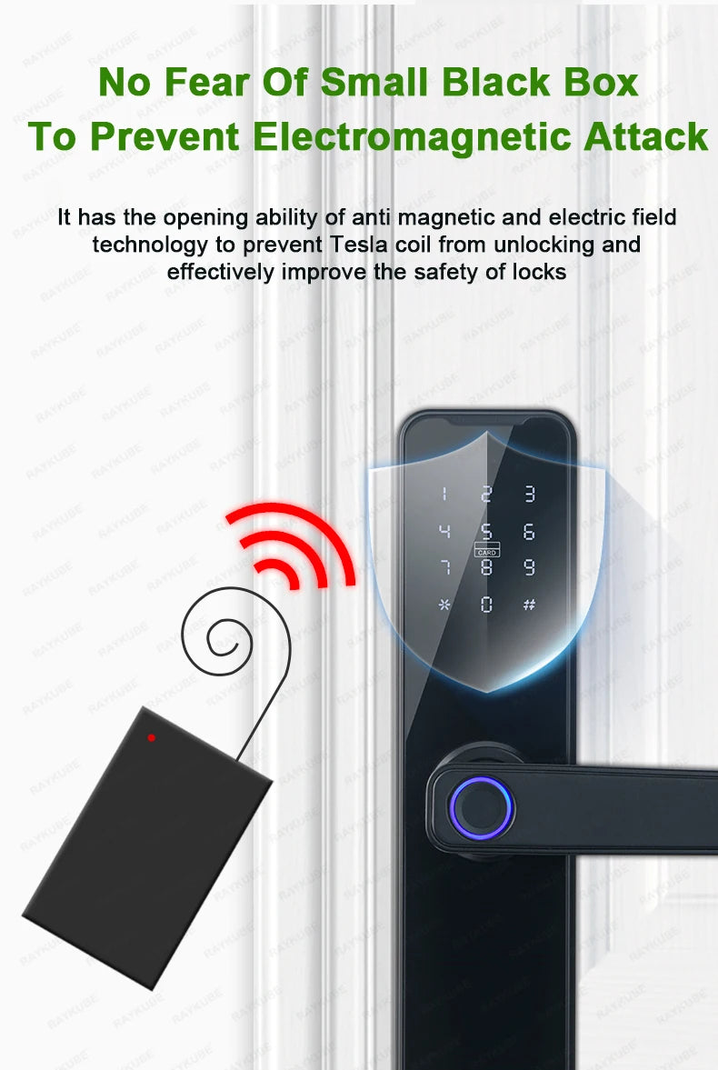 RAYKUBE Biometric Fingerprint Door Lock K7 Pro+ Smart Lock Tuya App Remote Unlocking Keyless Lock Electronic Door Lock. Biometric Fingerprint Door Lock K7 Pro+ Smart Lock Remote Unlocking Keyless Lock Electronic Door Lock&nbsp; Kwikset smart lock smart lock schlage smart lock smart locks google smart lock kwikset smart lock reset smart door locks&nbsp; yale smart lock best smart locks smart to lock best smart lock august smart lock best smart lock protect