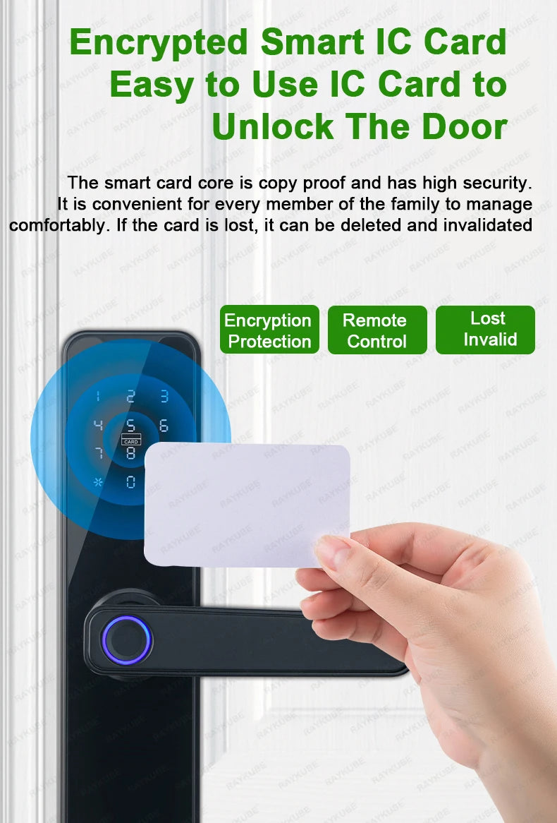 card RAYKUBE Biometric Fingerprint Door Lock K7 Pro+ Smart Lock Tuya App Remote Unlocking Keyless Lock Electronic Door Lock. Biometric Fingerprint Door Lock K7 Pro+ Smart Lock Remote Unlocking Keyless Lock Electronic Door Lock&nbsp; Kwikset smart lock smart lock schlage smart lock smart locks google smart lock kwikset smart lock reset smart door locks&nbsp; yale smart lock best smart locks smart to lock best smart lock august smart lock best smart lock