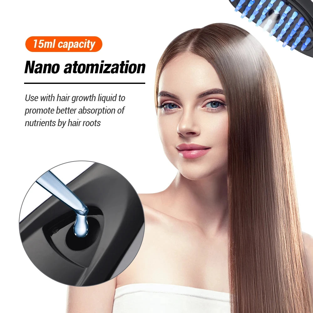  Electric Spray Massage Comb Hair Growth Vibration Head Massager Brush LED Anti Hair Loss Scalp Liquid Medicine Atomizing Comb Head massager head massager near me head massage head and massage indian hair massage head&nbsp; to toe massage happy head massage massage shower head head massage nice hair