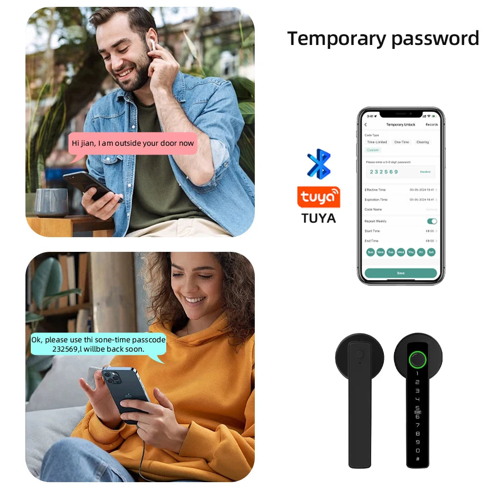 digital door lock digital lock digital locks digital door locks digital lock digital front door lock best digital door locks fingerprint door lock digital electronic lock with password key IC card smartlife tuya app unlock&nbsp; temp password