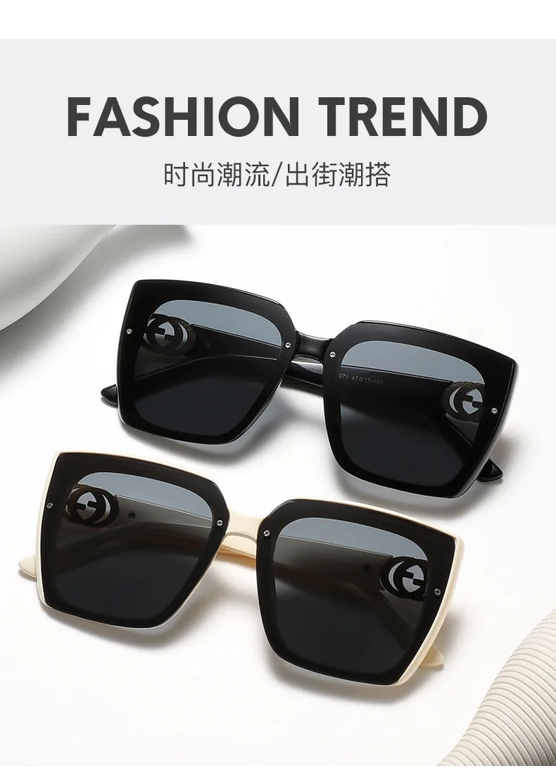 New Large Frame Square Sunglasses Women's Brand Designer Fashion Sun Glasses Women Outdoor Travel Eyewear UV400 Oculos De Sol&nbsp; Fashion sunglasses fashionable sunglasses mens fashion sunglasses men's sunglasses fashion shades sunglasses fashion sunglasses for men womens fashion sunglasses ladies fashion sunglasses fashion sunglasses for women female fashion sunglasses new fashion sunglasses fashion trend