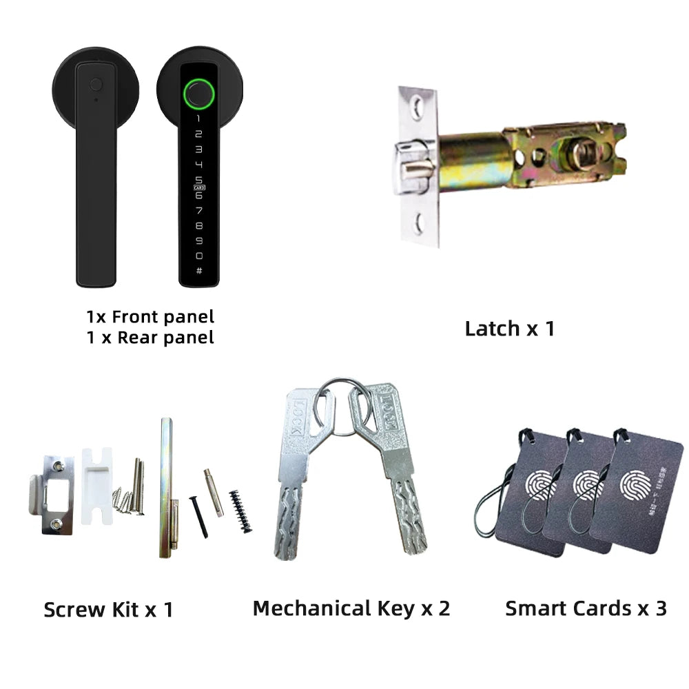 digital door lock digital lock digital locks digital door locks digital lock digital front door lock best digital door locks fingerprint door lock digital electronic lock with password key IC card smartlife tuya app unlock&nbsp; unlock mech