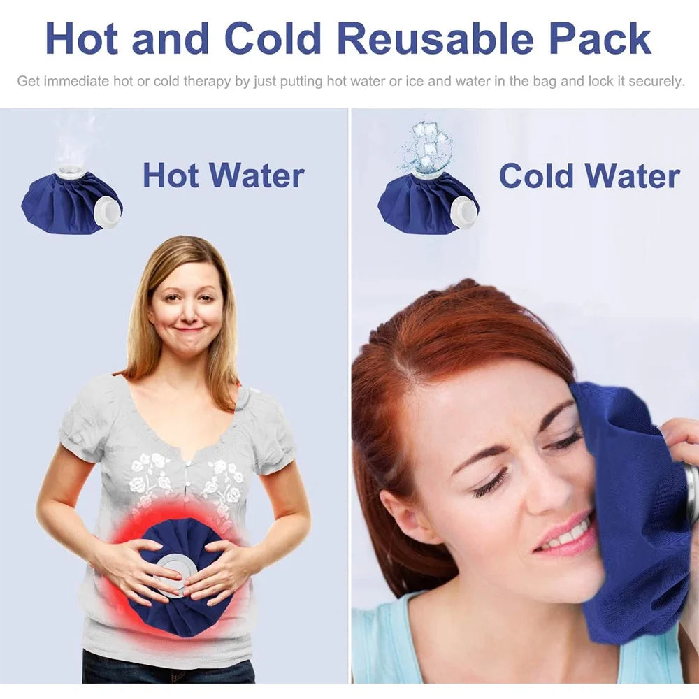 Ice Pack for Injuries Reusable, Ice Bags Hot Water Bag for Hot &amp; Cold Therapy and Pain Relief with Cover, No-Leak Elastic Breathable Ice Bag&nbsp;Rice rest ice compression elevation rest ice compression elevation rice rest ice compression and elevation after applying ice compress ice compression machine does compressed ice melt rest ice compression ice compress ice compression hot water cold water