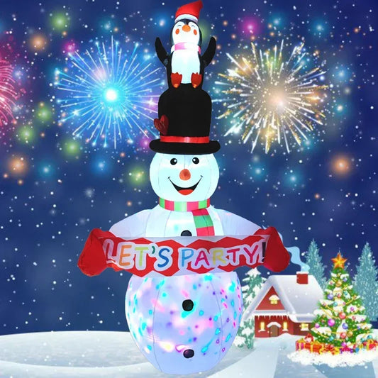 2.4m/8FT Christmas Decoration Inflatable Penguin Snowman Toy with LED Lights Xmas Party Indoor Inflatable Ornament Outdoor Decor Outdoor christmas decorations christmas decorations outdoor chrismas outdoor decorations outdoor christmas décor outdoor christmas decoration diy outdoor christmas deorations large outdoor christmas decorations outdoor christmas decorations clearance christmas decor outdoor christmas outdoor decoration snowman