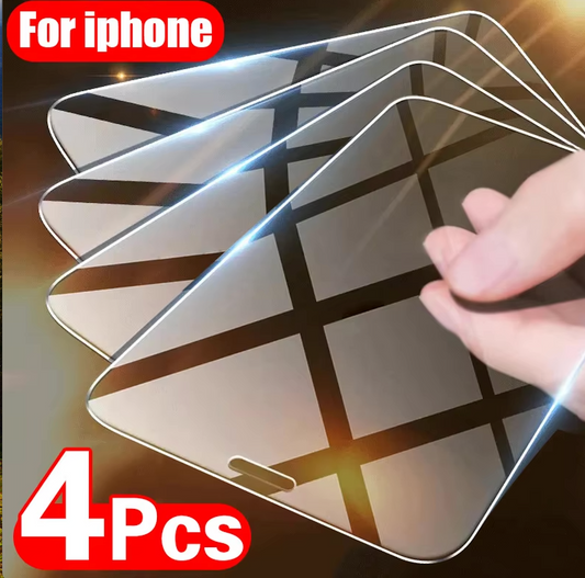 4 Pieces Tempered Glass Privacy Screen Protector For iPhone Variety