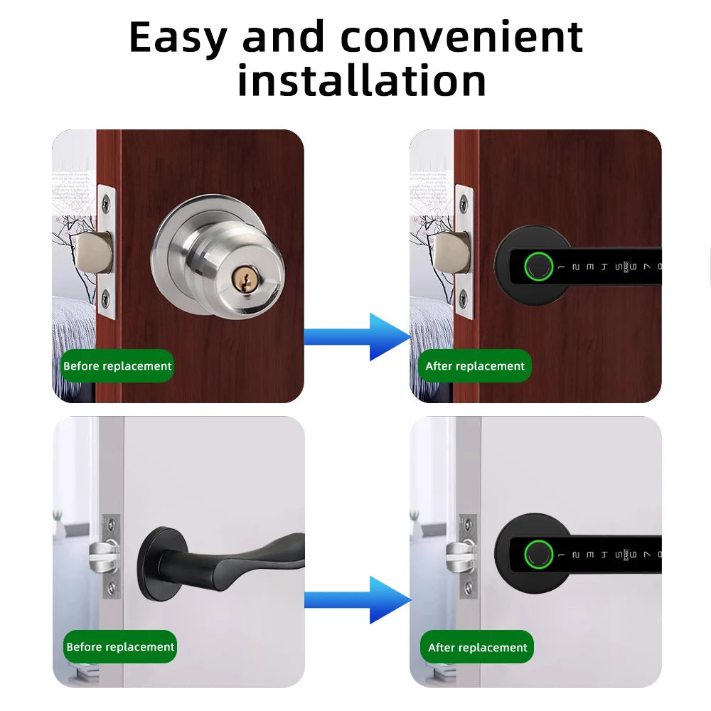 digital door lock digital lock digital locks digital door locks digital lock digital front door lock best digital door locks fingerprint door lock digital electronic lock with password key IC card smartlife tuya app unlock&nbsp nice door replacement