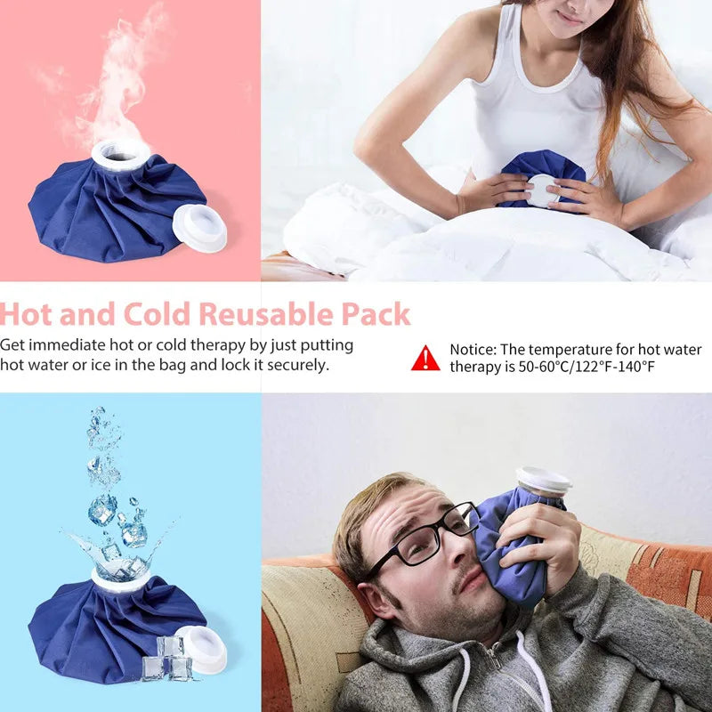 Ice Pack for Injuries Reusable, Ice Bags Hot Water Bag for Hot &amp; Cold Therapy and Pain Relief with Cover, No-Leak Elastic Breathable Ice Bag&nbsp;Rice rest ice compression elevation rest ice compression elevation rice rest ice compression and elevation after applying ice compress ice compression machine does compressed ice melt rest ice compression ice compress ice compression usess