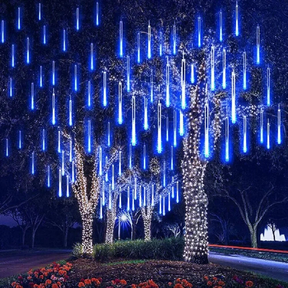 Christmas Decoration 2024 Led Lights Decorations for Outdoor Tree Garland Lighting Mood Light Garden String Party Lights Festoon