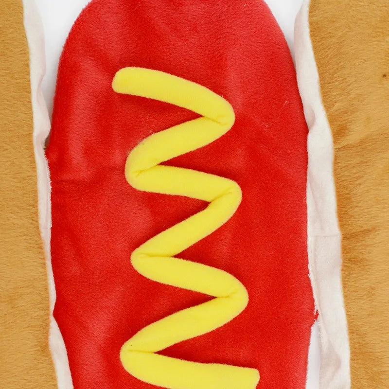 Halloween Costume Hot Dog Shaped Dachshund Sausage Adjustable Clothes Funny Warmer For Puppy Dog Cat pet Dress Up Supplies Dog clothes dog clothing big dog clothing designer dog clothes dog and clothing dog clothes for small dogs dogs in clothes clothes for dogs dog clothes near me small dog clothes clothing for dogs ketchup