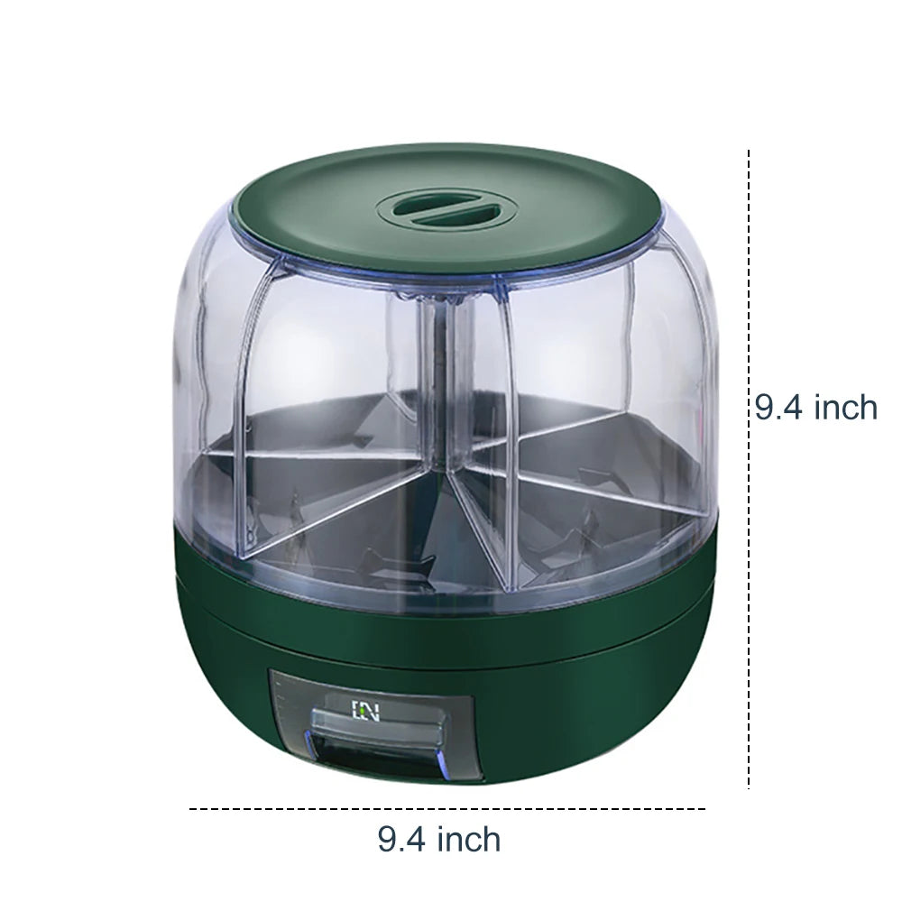 green 360 Degree Rotating Rice Dispenser Sealed Dry Cereal Grain Bucket Dispenser Moisture-proof Kitchen Food Container Storage Box Rice dispenser rice dispenser 50 lbs glass rice dispenser rice dispenser 25 lbs best rice dispenser rice dispenser storage rice storage dispenser